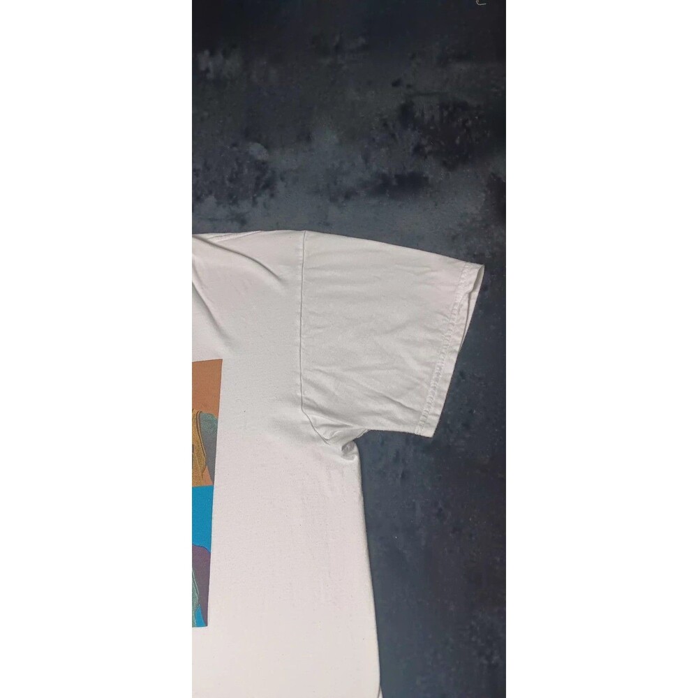 VGT Mitchell & Ness Chicago Bulls Dennis Rodman Pop Art Tshirt Mens XL White NBA - Picture 5 of 12
